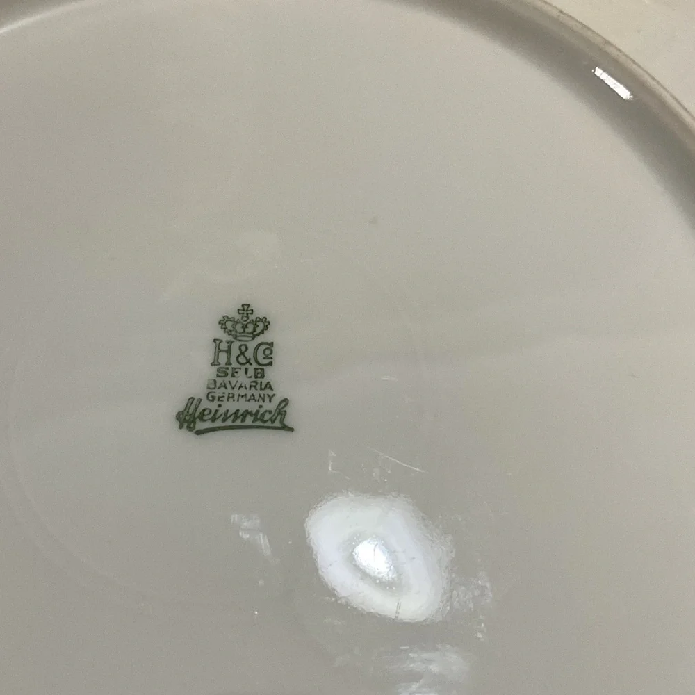 Elegant Cream and Gold Dinner Plate